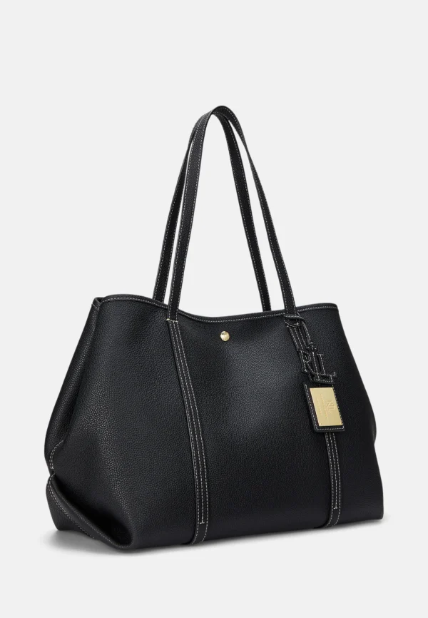 Ralph Lauren - PEBBLED LEATHER LARGE EMERIE TOTE BAG Táska - Image 5